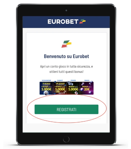 Eurobet Confermare l'iscrizione