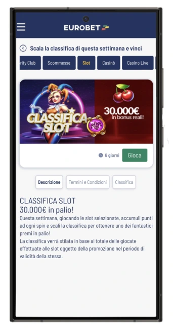 Eurobet Valutazione delle slot