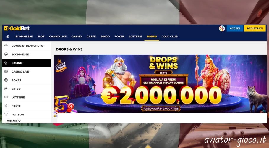 Bonus Casinò Goldbet